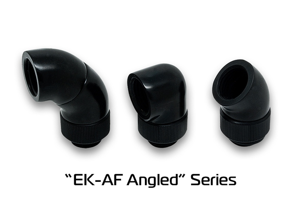 EK-AF Angled 2×45° G1/4 Black