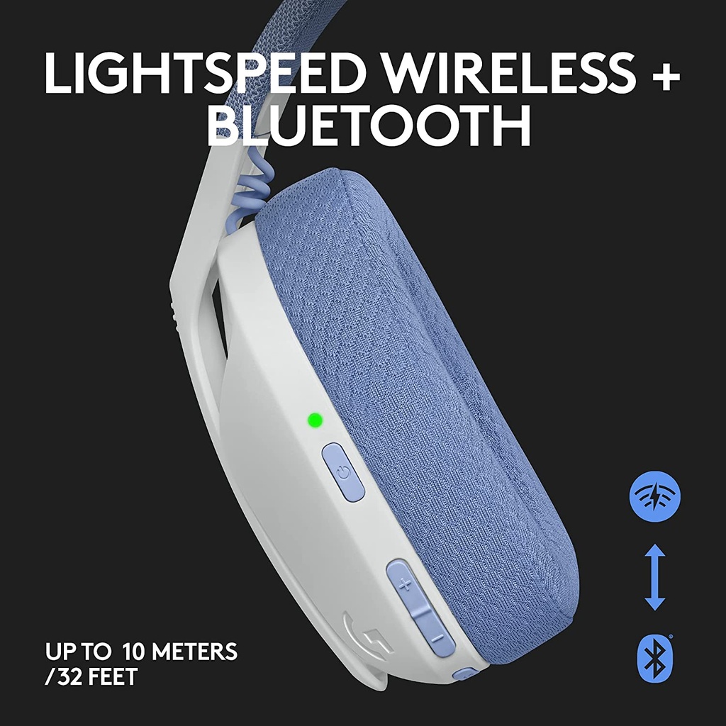 Logitech G435 Lightspeed - Bluetooth Wireless, Mic Integrado -Black