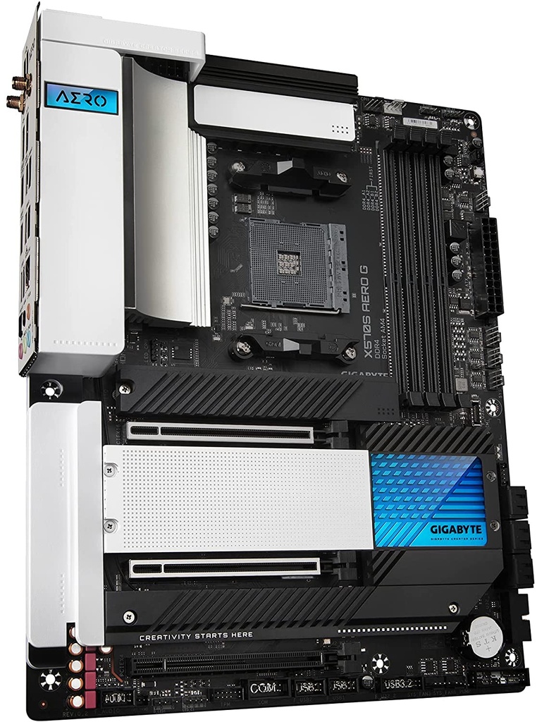 GIGABYTE X570S AERO G (AMD/ X570S/ Ryzen 5000/ ATX/PCIe 4.0/ SATA 20Gb/s/USB 3.2/ Motherboard)