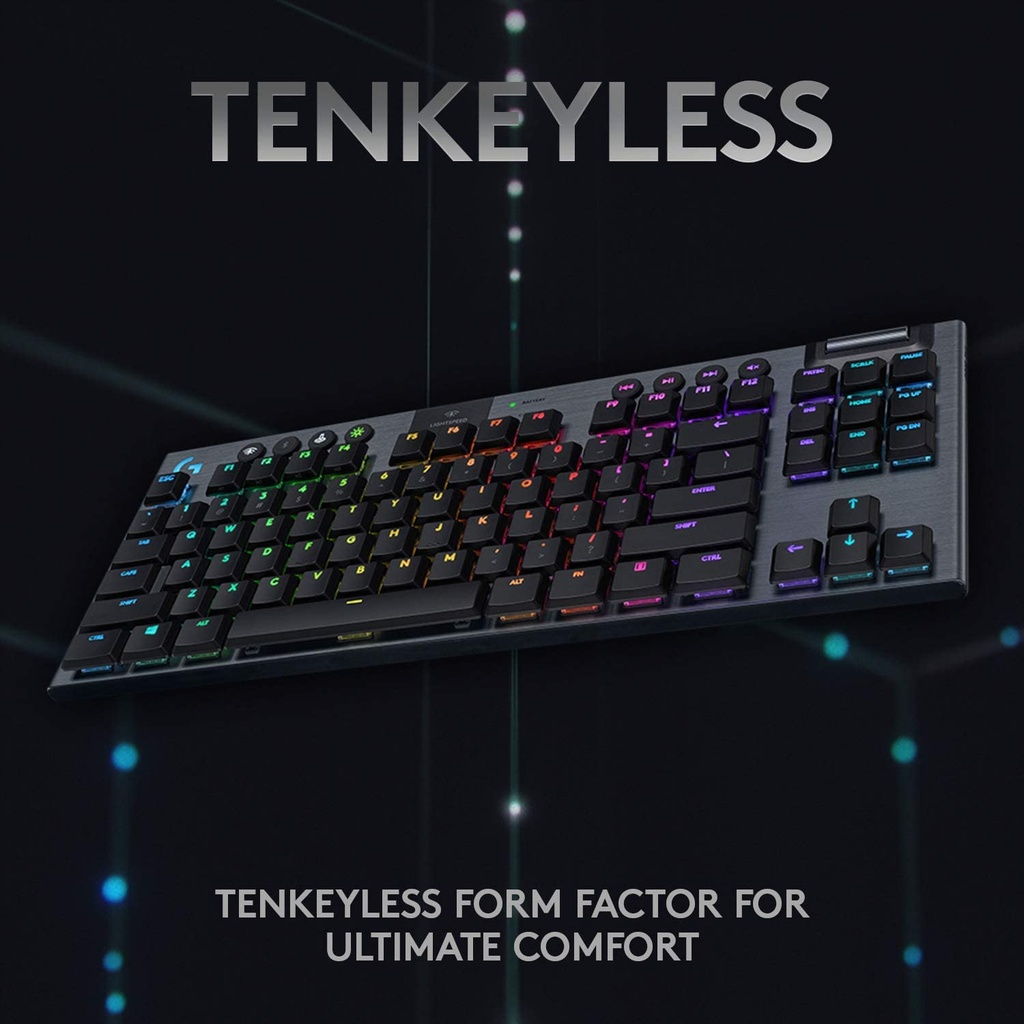 Logitech G915 TKL Tenkeyless Lightspeed Wireless RGB Mechanical