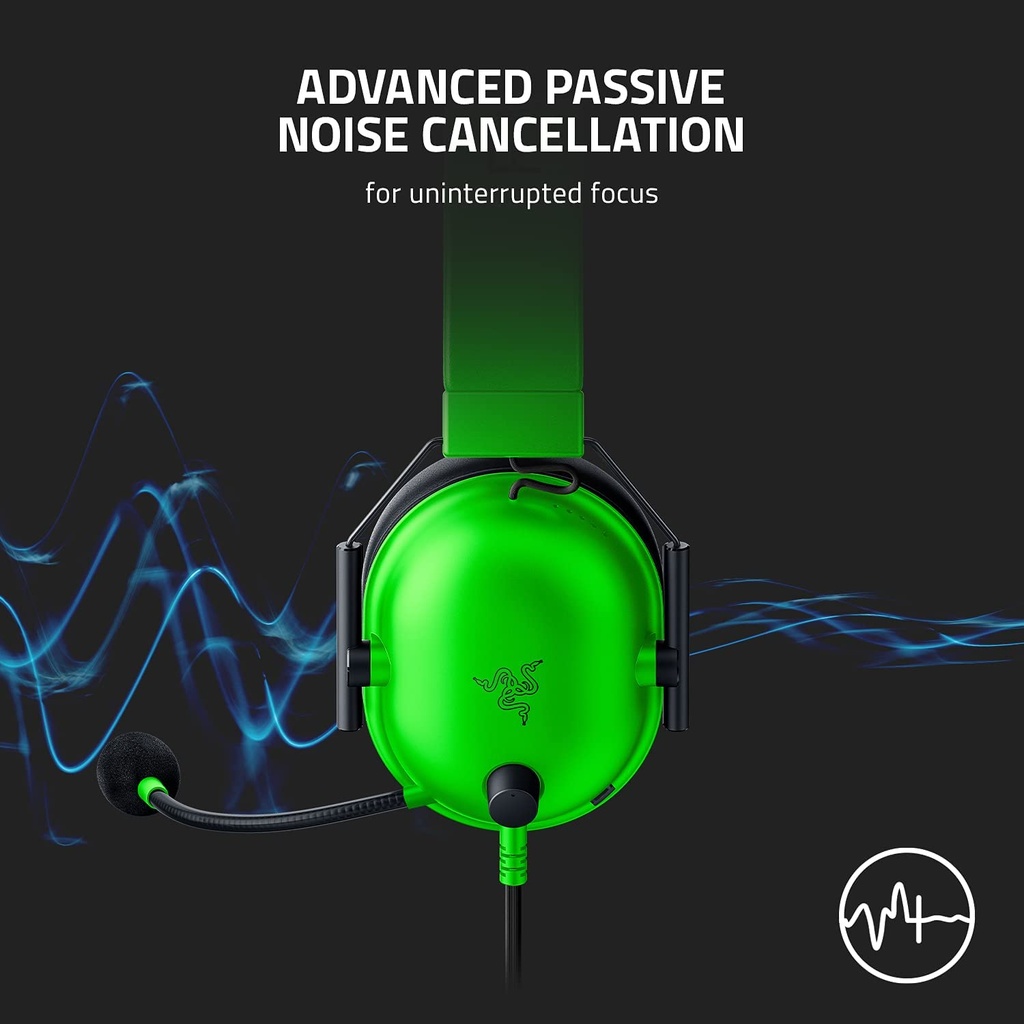 Razer BlackShark V2 X - Wired Gaming Headset - GREEN