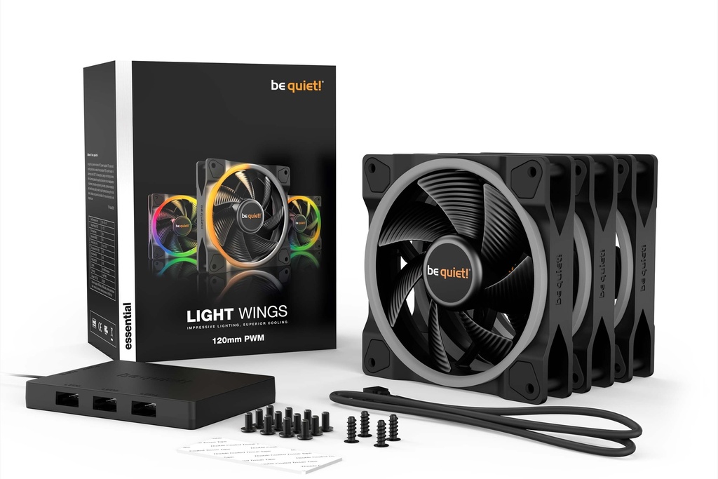 be quiet! LIGHT WINGS 120mm PWM Triple-Pack
