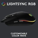 Logitech G203 LIGHTSYNC Wired Gaming Mouse - Black