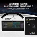 Corsair Combo - K55 RGB Pro + Harpoon RGB Pro