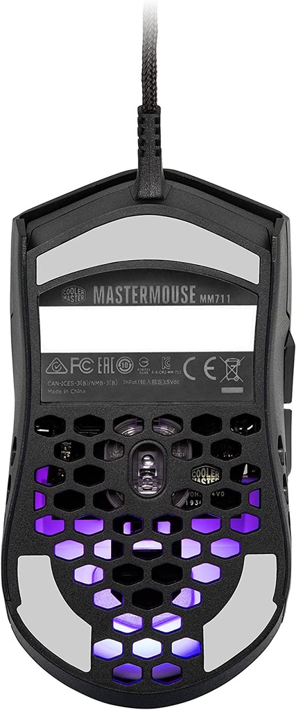 Cooler Master MM711 RGB Gaming Mouse - Black Matte