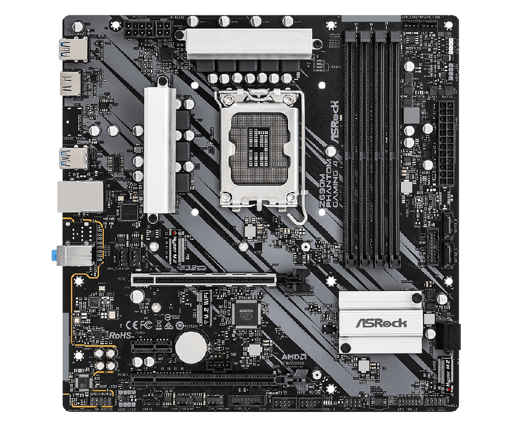 ASROCK Z690M PHANTOM GAMING 4 LGA1700 12th GEN DDR4