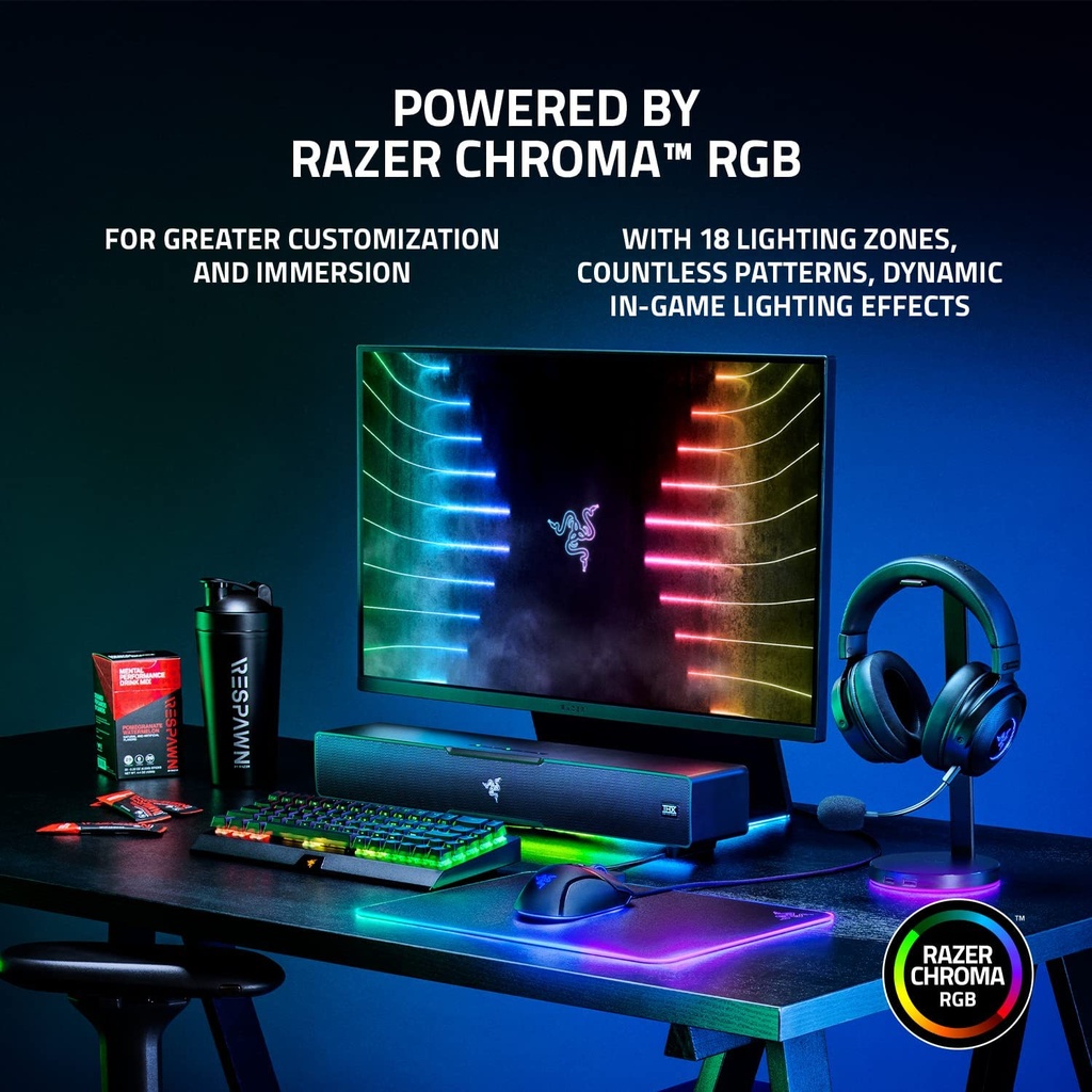 Razer Leviathan V2: Multi-Driver PC Gaming Soundbar with Subwoofer