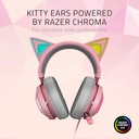 Razer Kraken Kitty RGB USB Gaming Headset: THX 7.1 Spatial Surround Sound