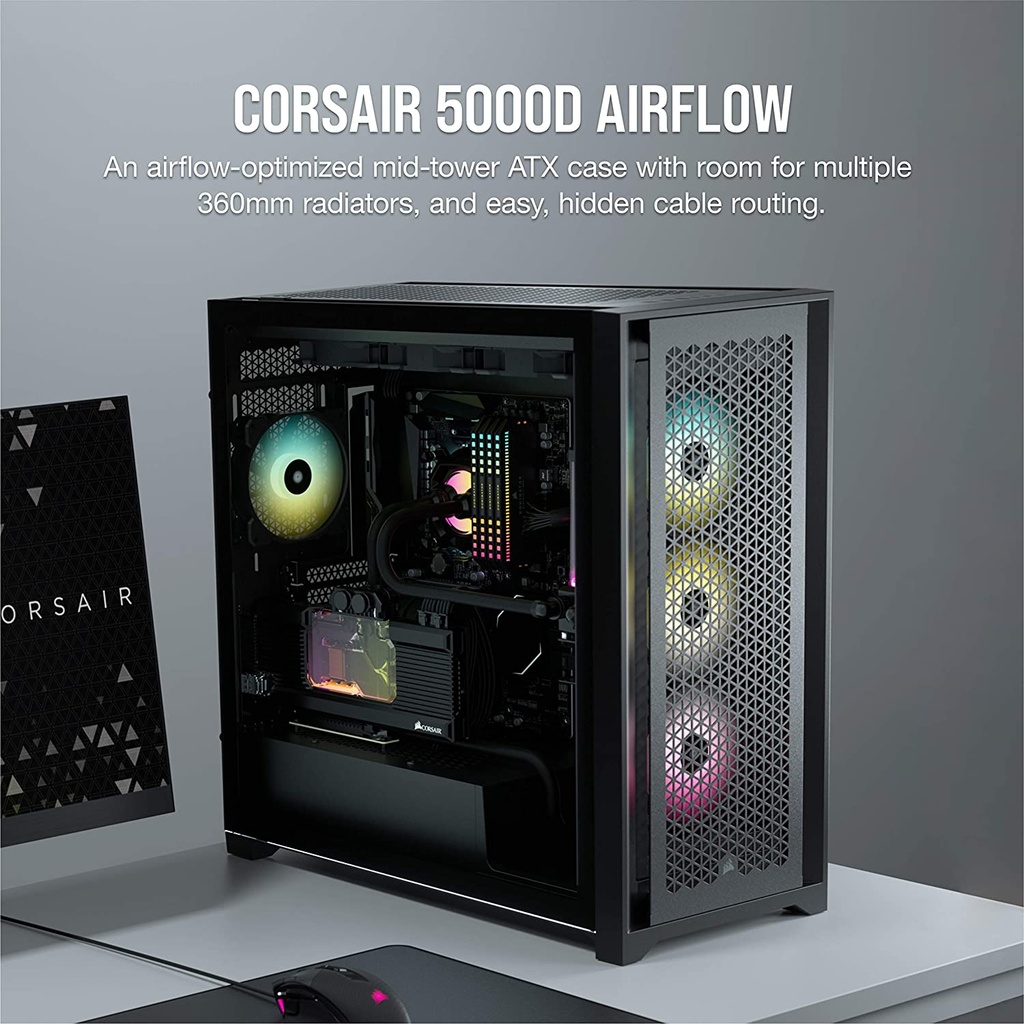 Corsair 5000D Airflow Tempered Glass Mid-Tower | Black