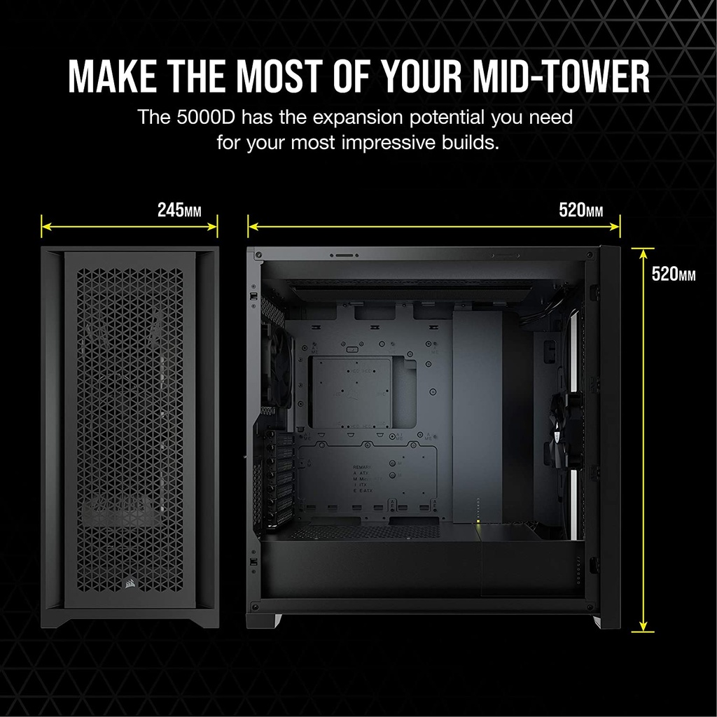 Corsair 5000D Airflow Tempered Glass Mid-Tower | Black