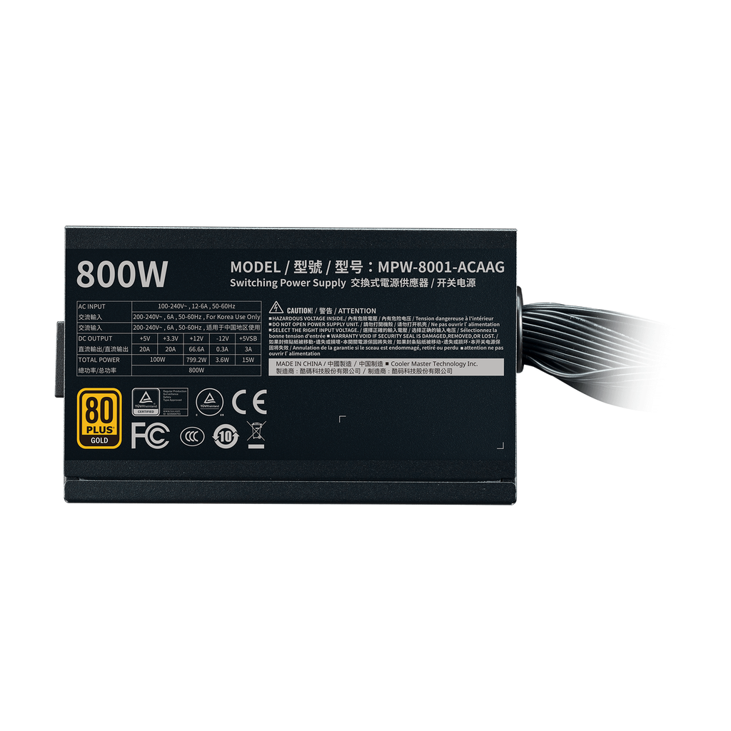 Cooler Master G800 Gold | 800W | 80+ Gold