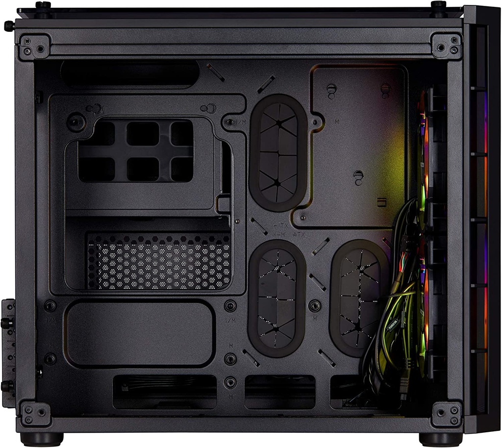 Crystal Series 280X RGB Tempered Glass Micro ATX Case | Black