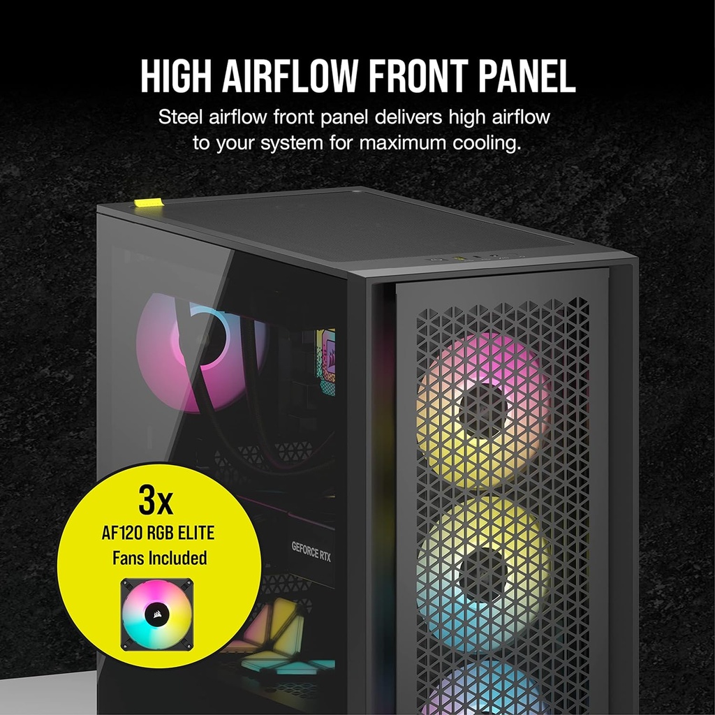 Corsair iCUE 4000D RGB Airflow | BLACK