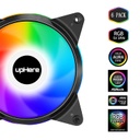 upHere 5V 6-Pack 120mm Silent Intelligent Control 5V Addressable RGB