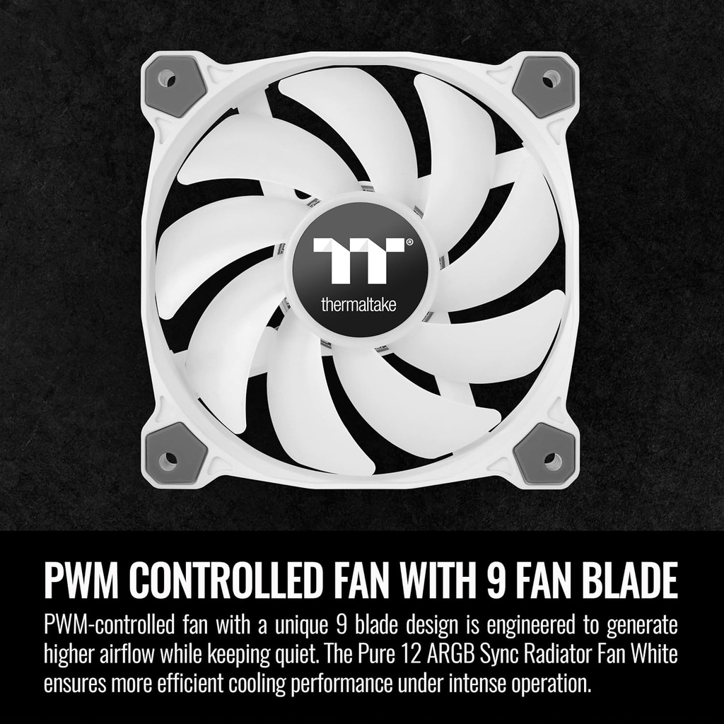 Thermaltake PURE 12 | ARGB SYNC | 3 PACK FAN | WHITE