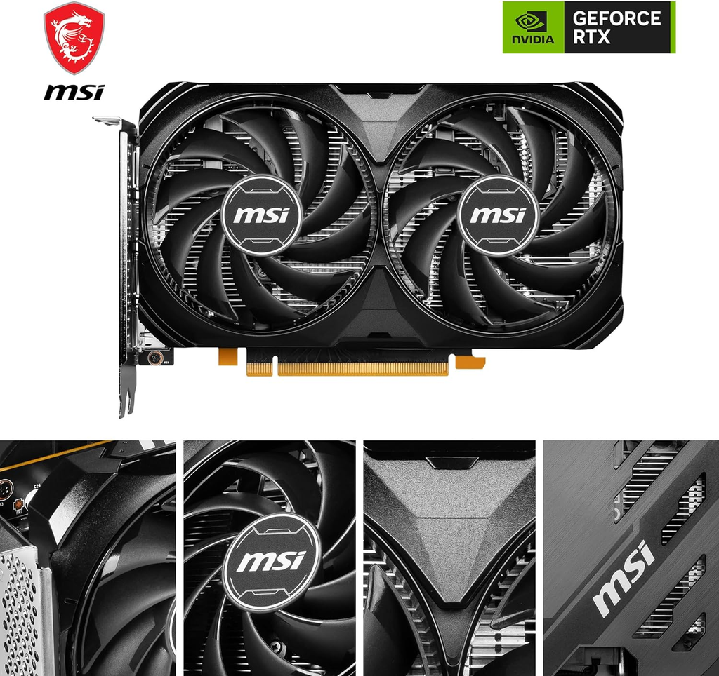MSI GeForce RTX 4060 VENTUS 2X BLACK 8G OC