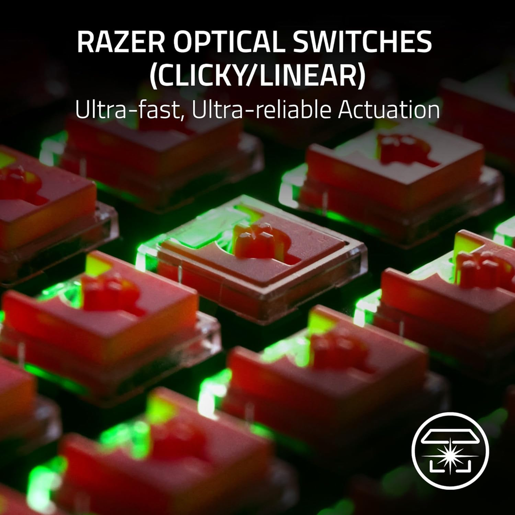 Razer DeathStalker V2 Pro RGB | Wireless | Low-Profile Optical Switches | Bluetooth 5.0