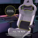 Corsair T3 RUSH Fabric | GRAY/WHITE