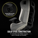 Corsair T3 RUSH Fabric | GRAY/WHITE