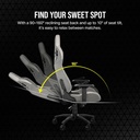 Corsair T3 RUSH Fabric | GRAY/WHITE