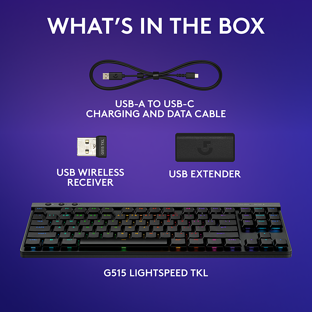 LOGITECH G515 LIGHTSPEED TKL | BLACK