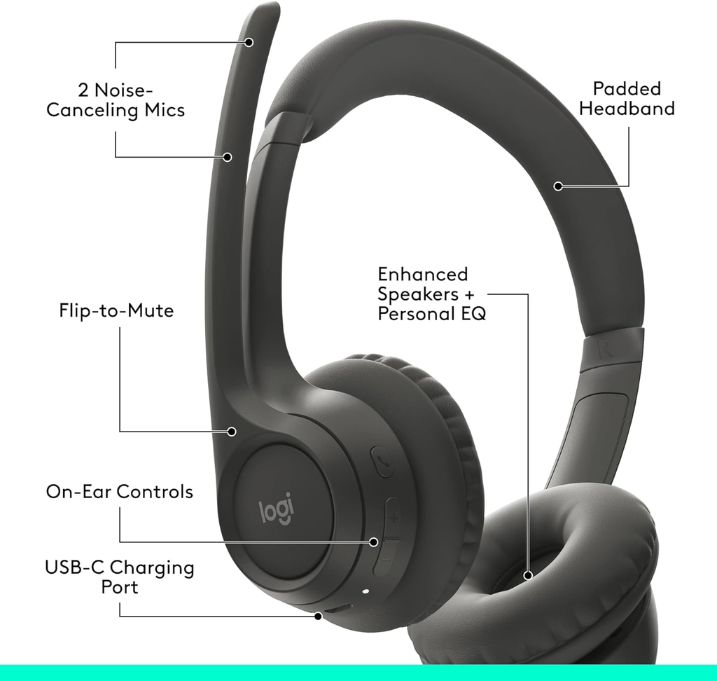Logitech Zone 300 Wireless | BLACK