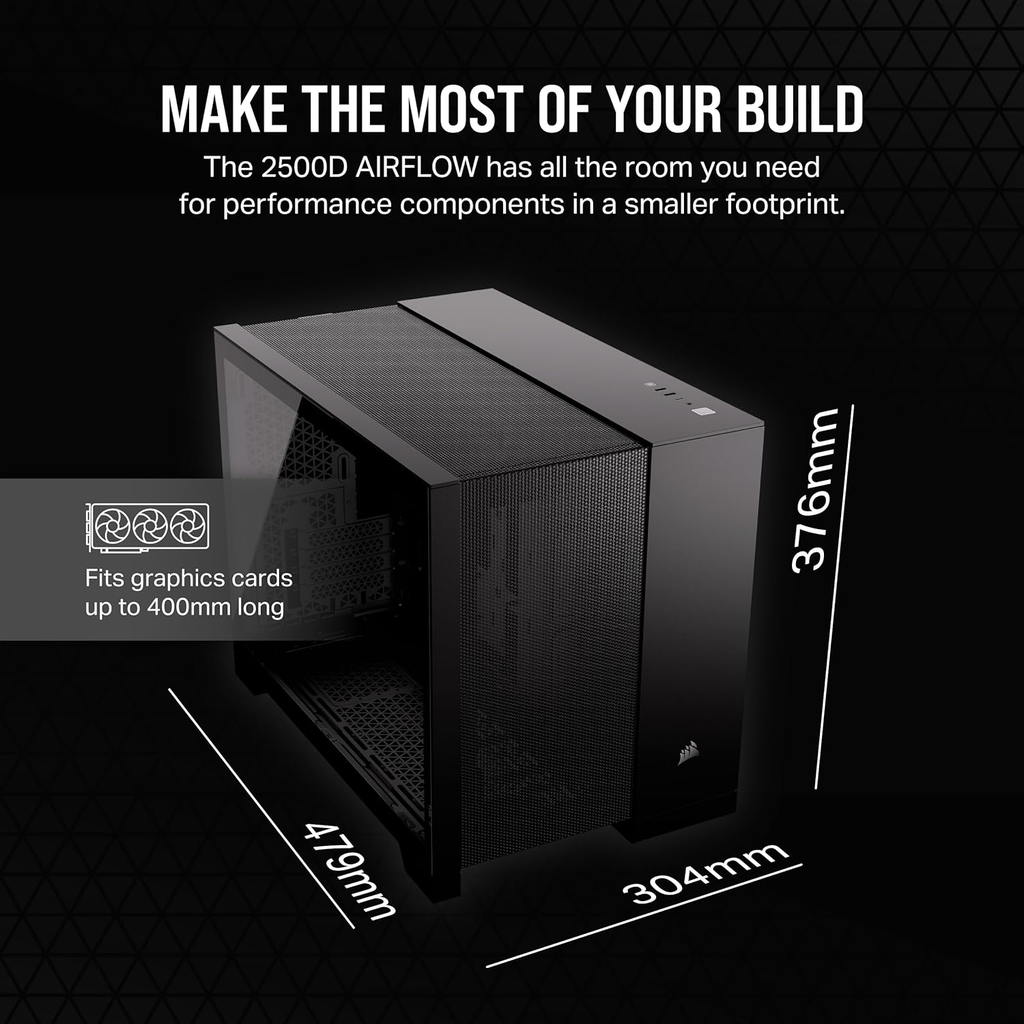 CORSAIR AIRFLOW 2500D | MICRO-ATX | BLACK