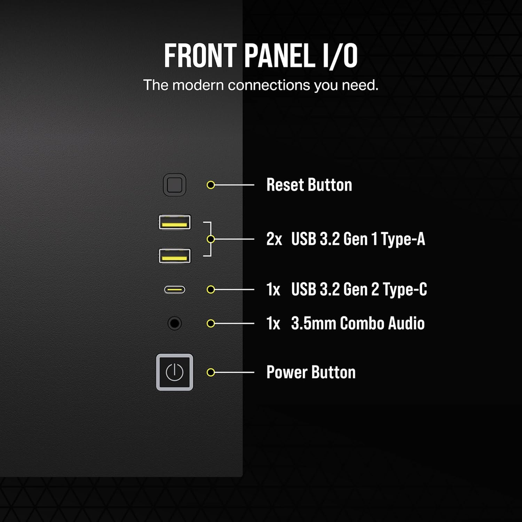 CORSAIR AIRFLOW 2500D | MICRO-ATX | BLACK