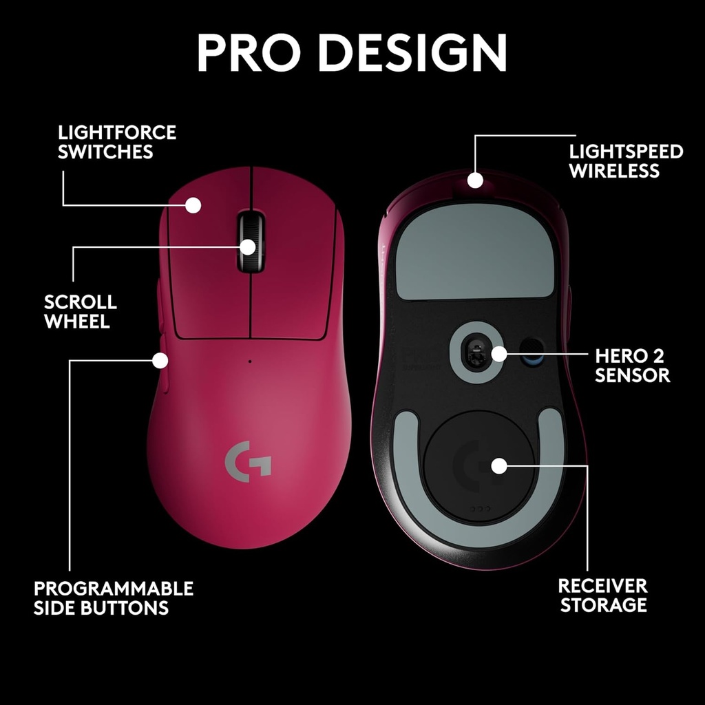  LOGITECH PRO X SUPERLIGHT 2 | ROSADO