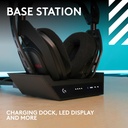  LOGITECH A50 X LIGHTSPEED WIRELESS + BASE STATION | BLACK