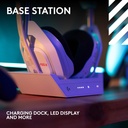 LOGITECH A50 X LIGHTSPEED WIRELESS + BASE STATION | BLACK
