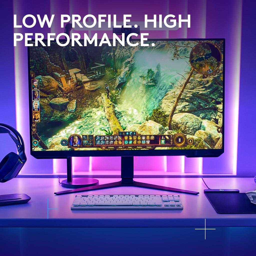 LOGITECH G515 LIGHTSPEED TKL | Tactile Brown Switch | WHITE