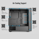 CASE GAMING RGB AEROCOOL D502A MINI | BLACK 