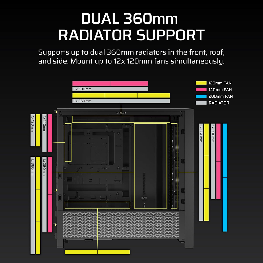 CORSAIR 4000D RS ARGB | BLACK
