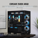 CORSAIR 3500X | ARGB | MID TOWER | BLACK