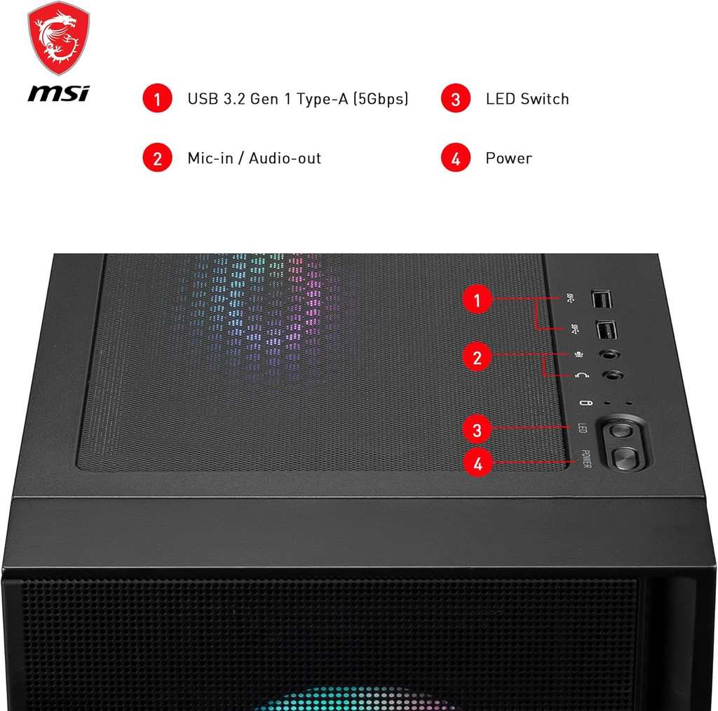MSI MAG FORGE 321R AIRFLOW
