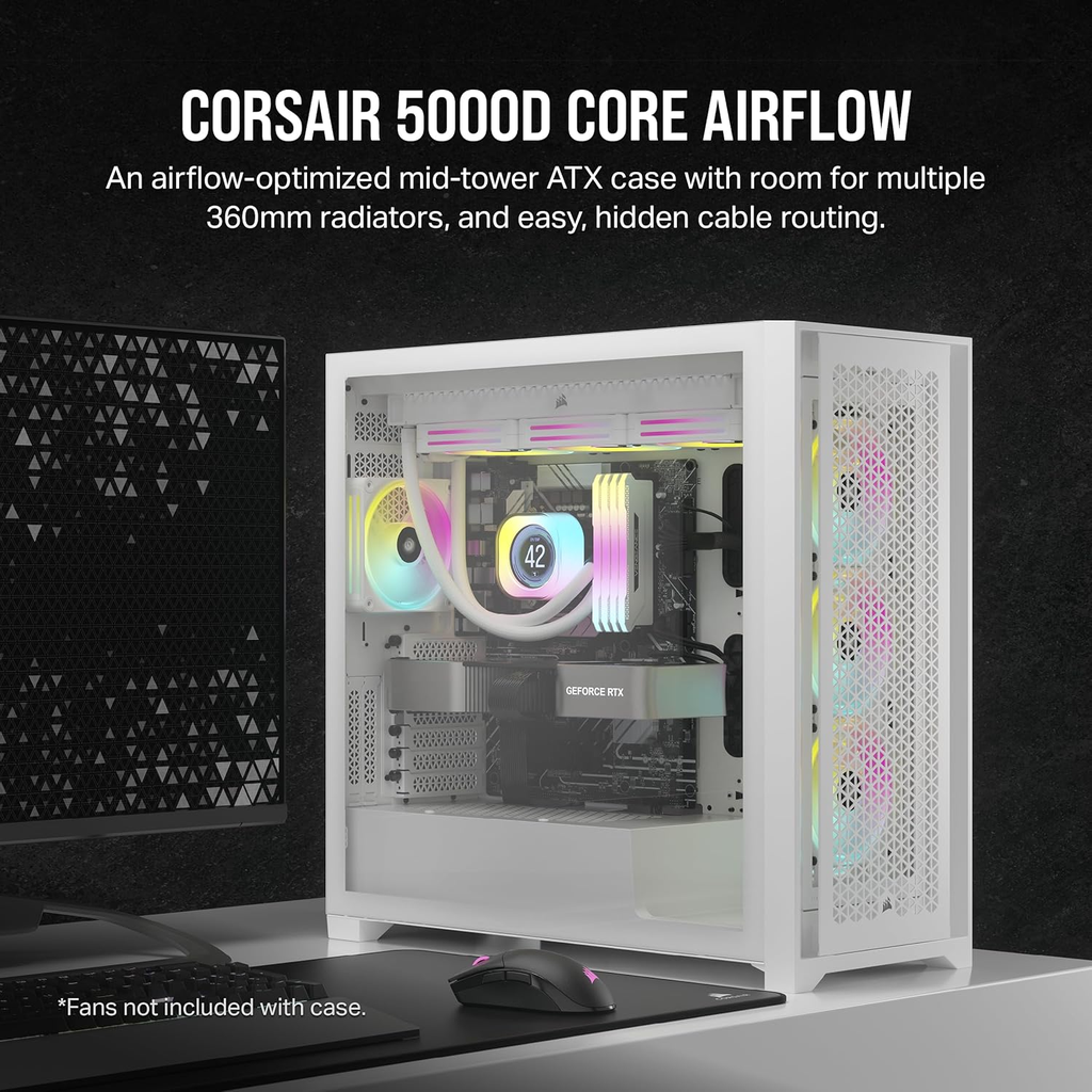 CORSAIR CASE 5000D AIRFLOW CORE | WHITE