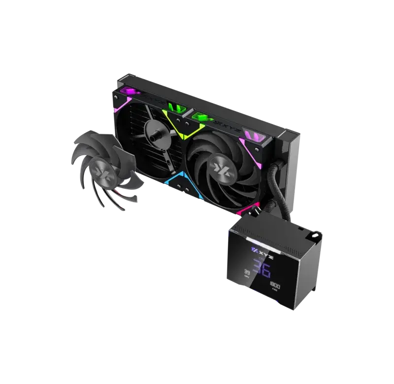 XYZ HYDROTEMP | 240MM | PANTALLA LCD | BLACK