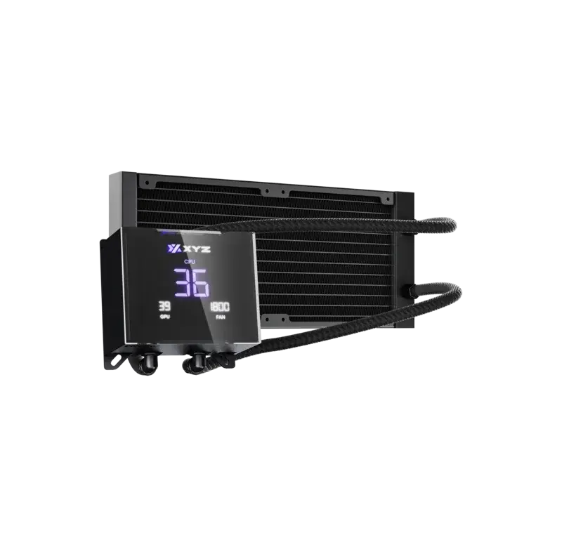 XYZ HYDROTEMP | 240MM | PANTALLA LCD | BLACK