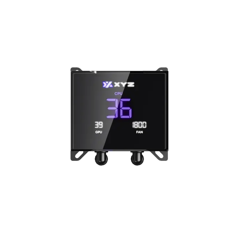 XYZ HYDROTEMP | 240MM | PANTALLA LCD | BLACK