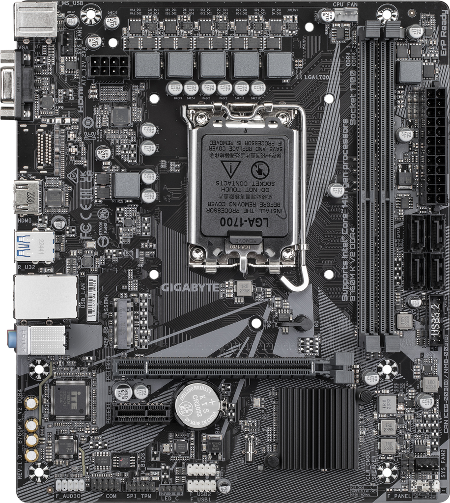 GIGABYTE B760M K V2 DDR4