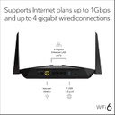 NETGEAR Nighthawk 4-Stream AX4 Wifi 6 Router (RAX40) – AX3000 (Up to 3 Gbps) | 1,500 sq. ft. Coverage