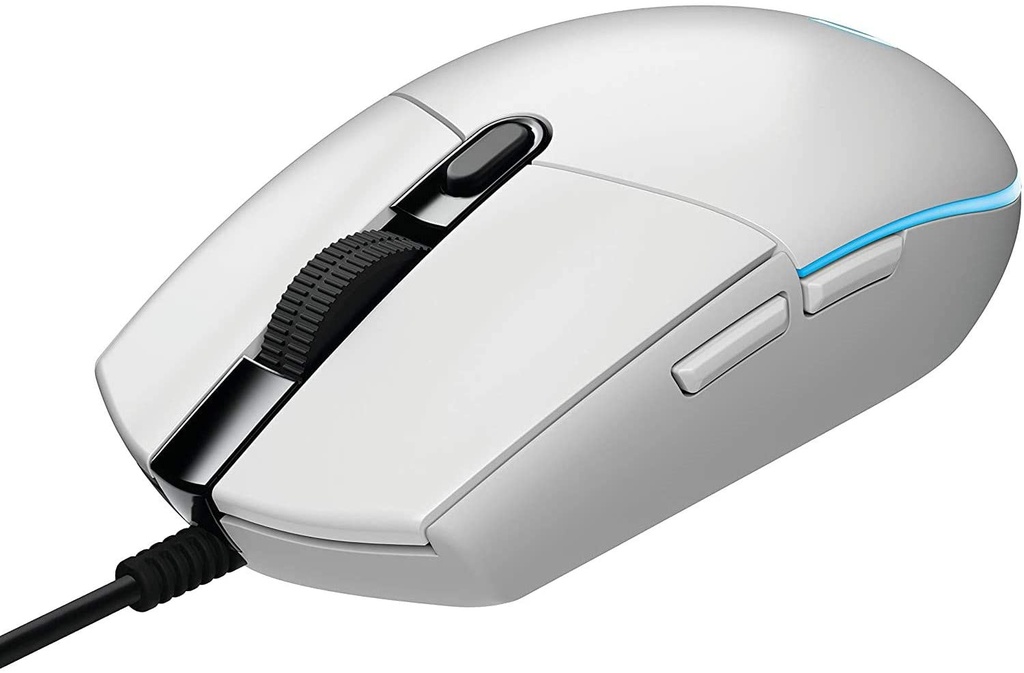 Logitech G203 LIGHTSYNC Wired Gaming Mouse - White