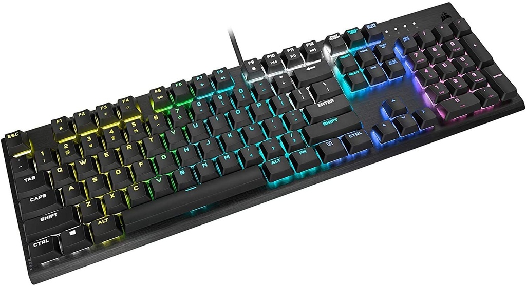 Corsair K60 RGB Pro Low Profile Mechanical Gaming Keyboard - Cherry MX Low Profile Speed Mechanical Keyswitches