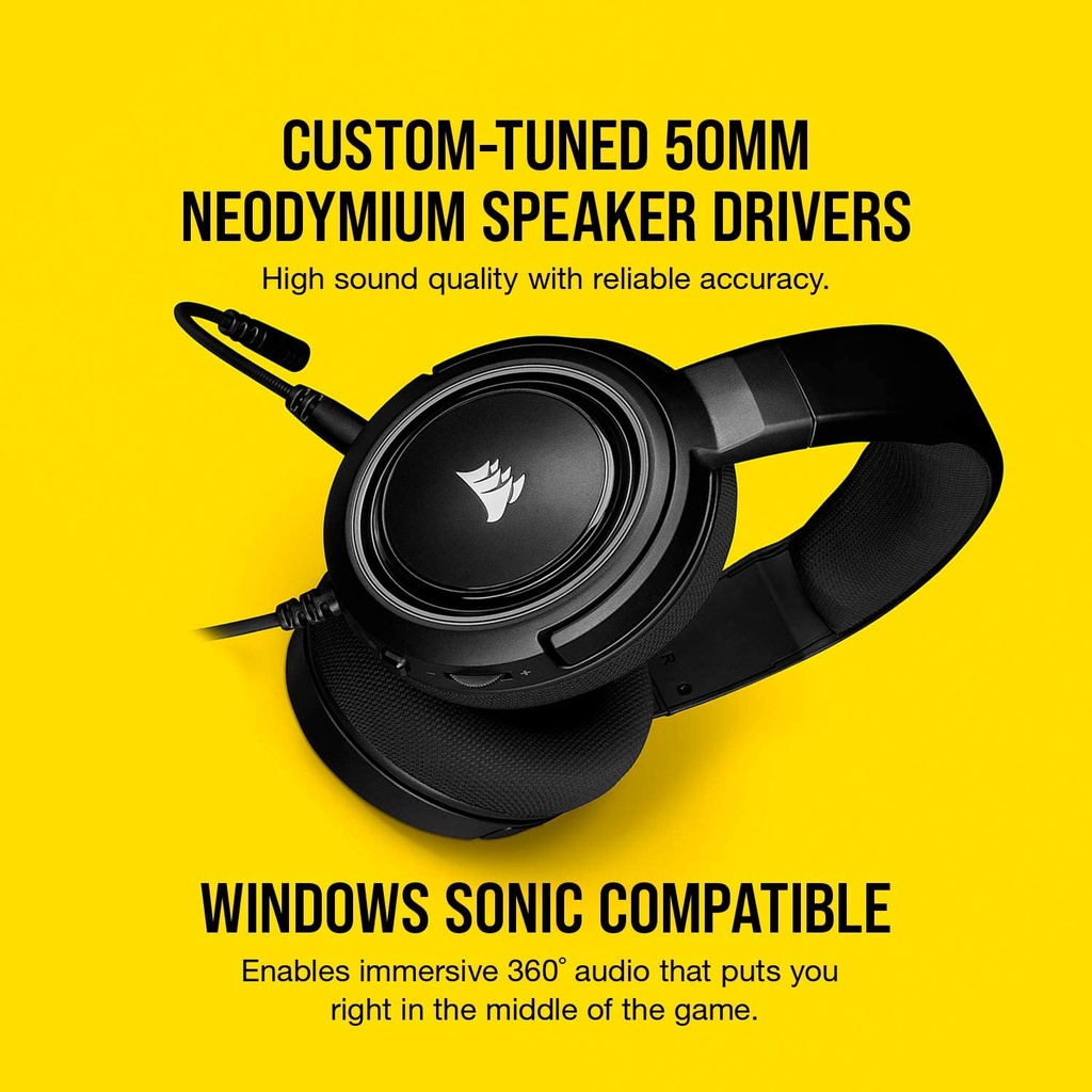 Corsair HS35 - Stereo Gaming Headset - Carbon