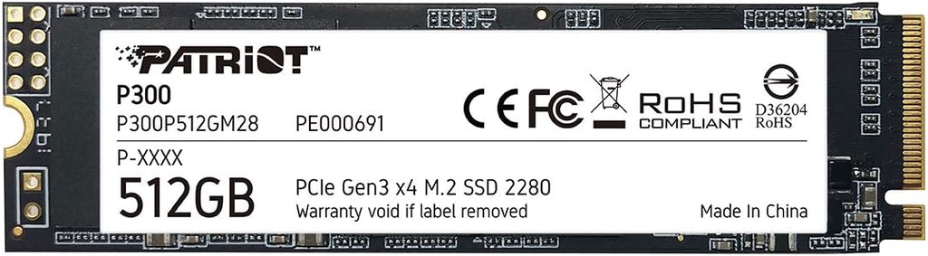 [P300P512GM28] PATRIOT P300 512GB M.2 | GEN3 