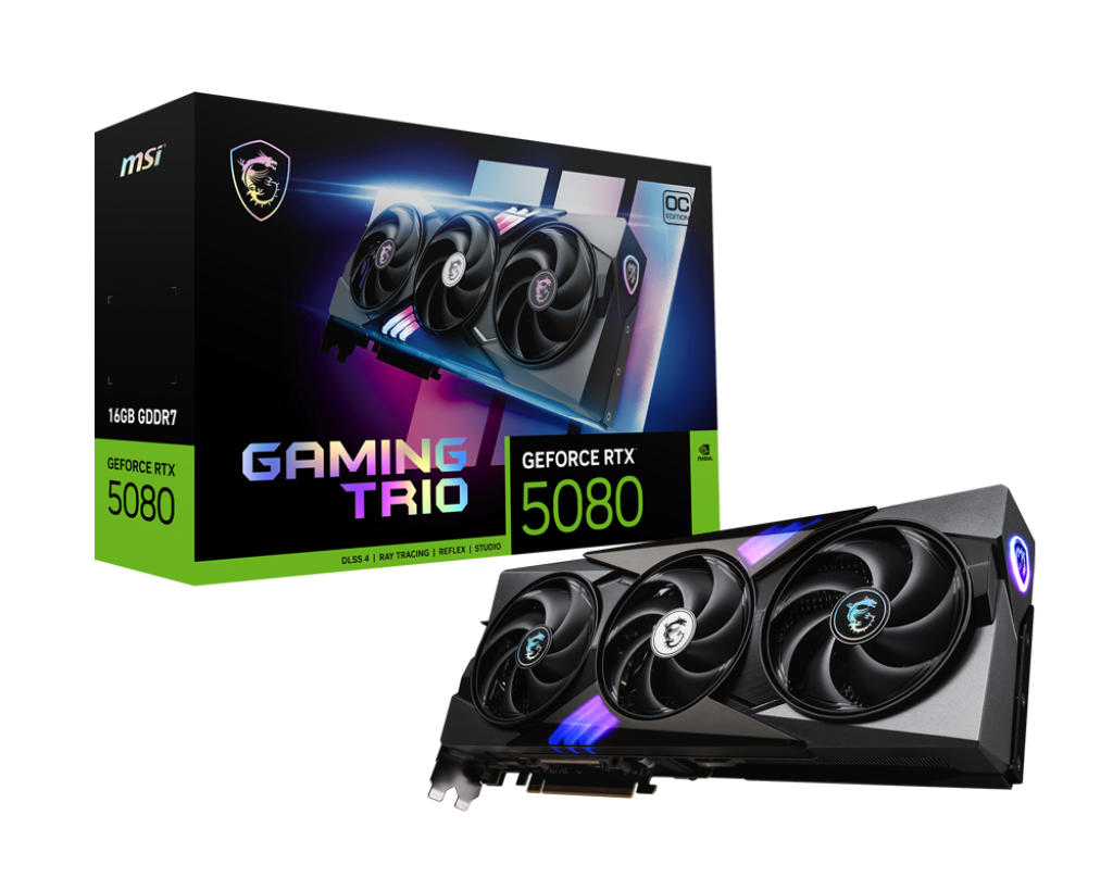 MSI GEFORCE RTX 5080 16GB GAMING TRIO OC