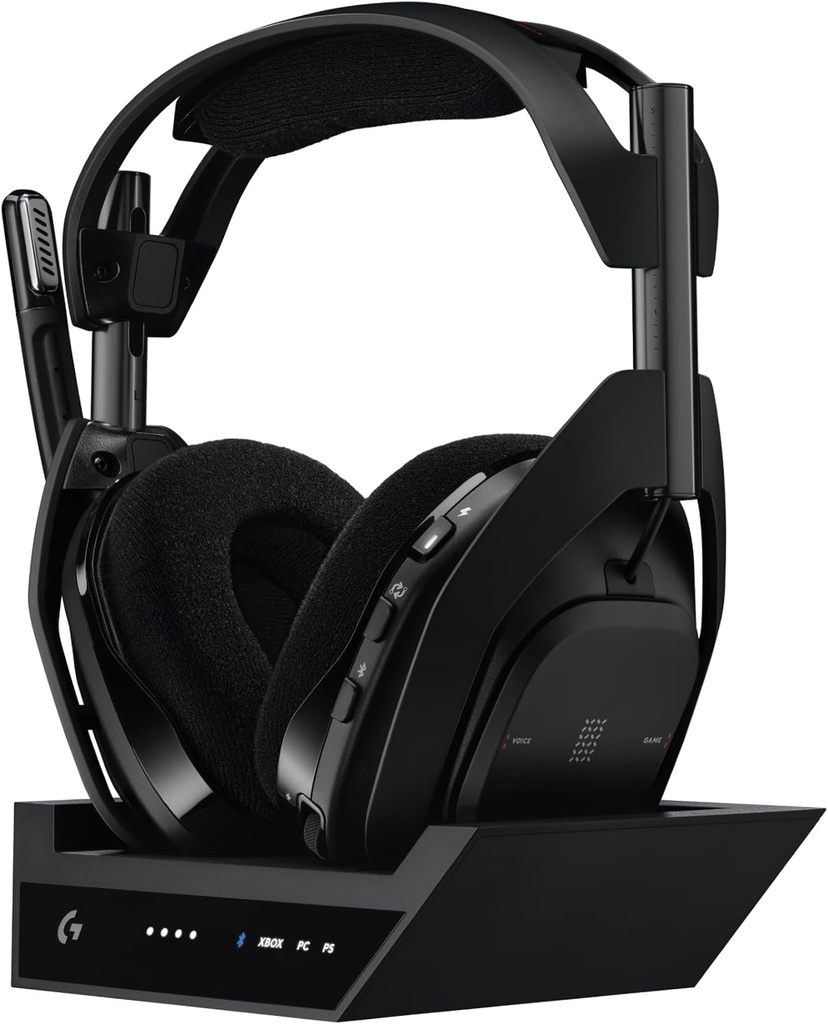 LOGITECH A50 X LIGHTSPEED WIRELESS + BASE STATION | BLACK