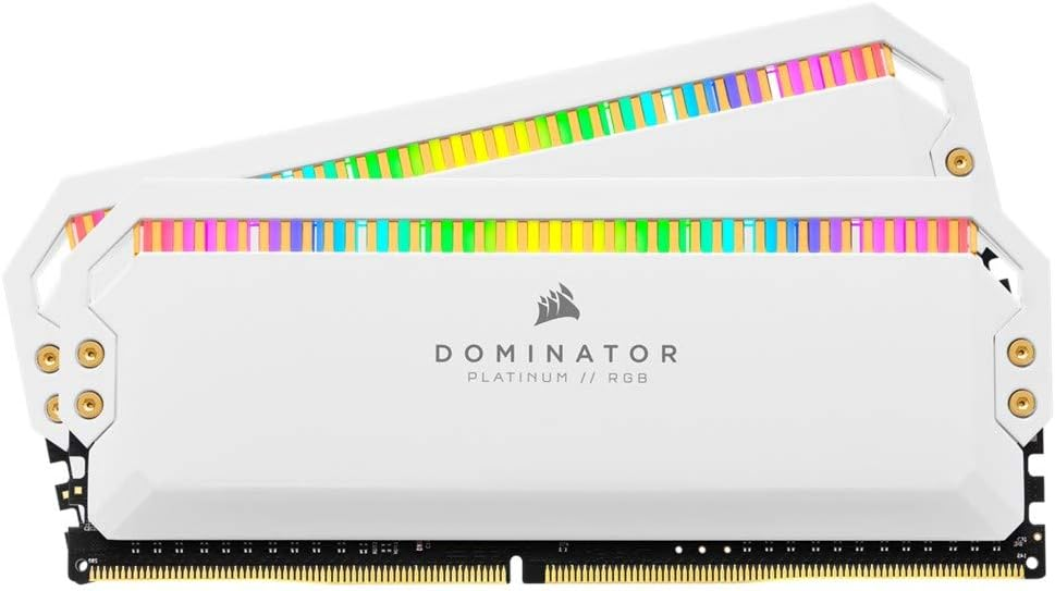 CORSAIR DOMINATOR PLATINUM RGB DDR4 16GB (2 X 8GB) 3200MHZ | WHITE