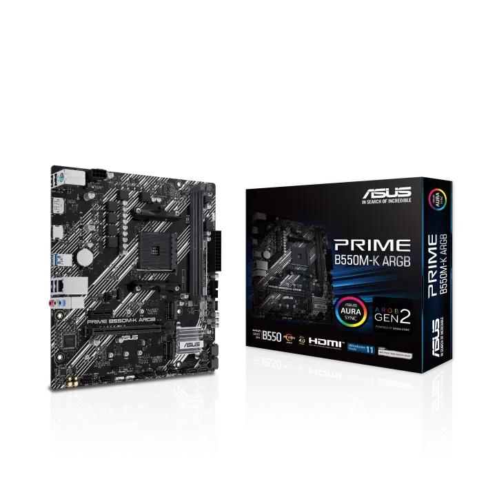 ASUS PRIME B550M-K ARGB | DDR4